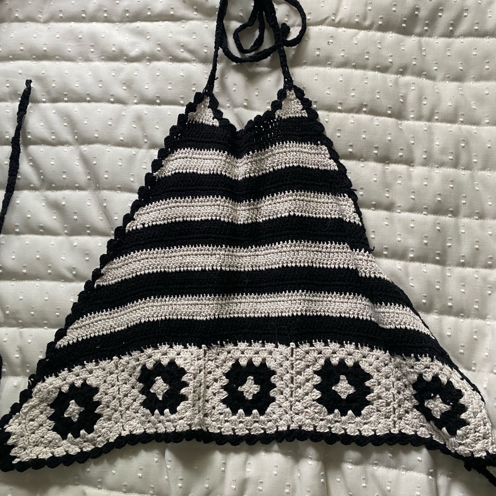Woven halter top